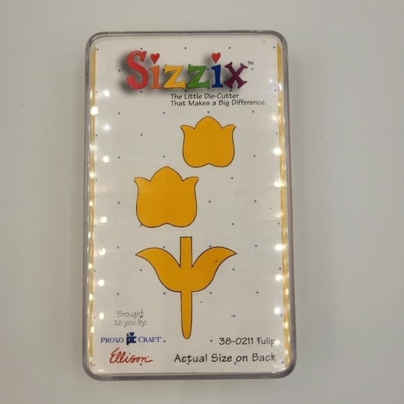 Sizzix Medium ( 3 x 5 ) Die Cutter Cuts 38-0211 Tulip - Picture 1 of 2